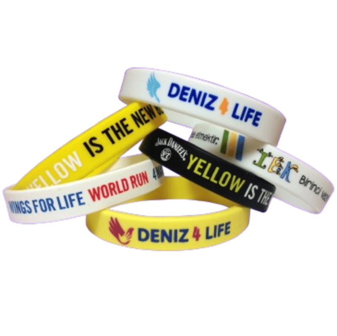 Multi- Color Print Silicone Wristband – T-Band Bileklik&amp;Promosyon