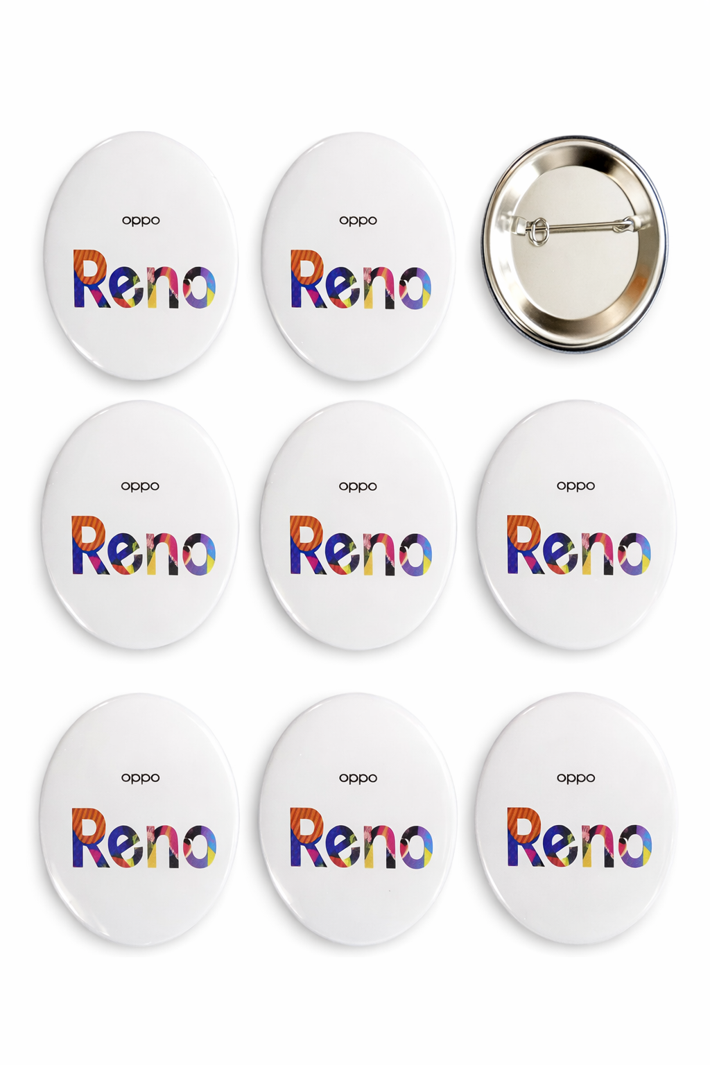 Renkli Metal Rozet